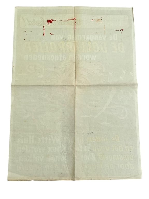 WW2 Poster : De Vangarmen van de Dollarpoliep ( Louis Manche )