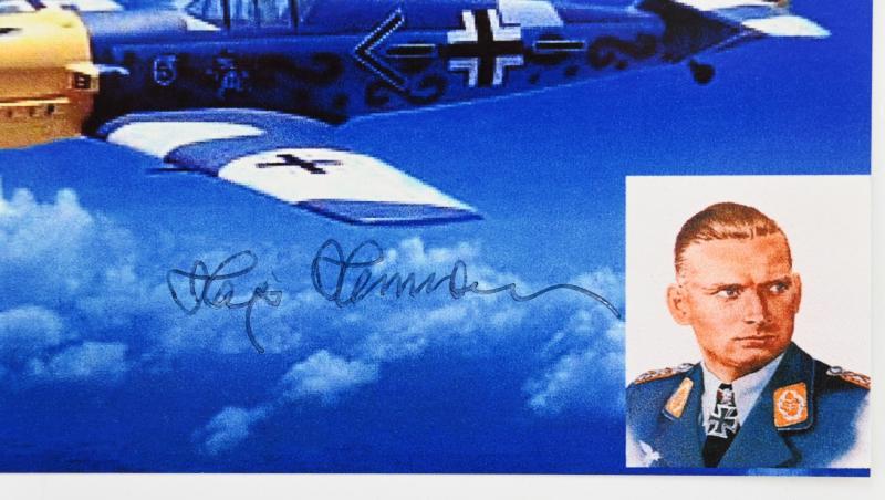 Signature of Luftwaffe KC-OLC&S Recipient 'Hajo Hermann'