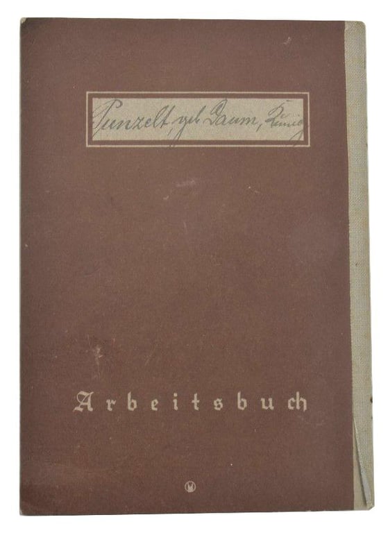 German Third Reich Workers Pass