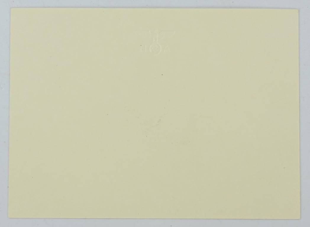 German Blanco Letter Paper Adolf Hitler