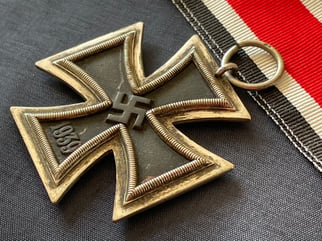 WWII GERMAN IRON CROSS 2ND CLASS NUMBERED RING...