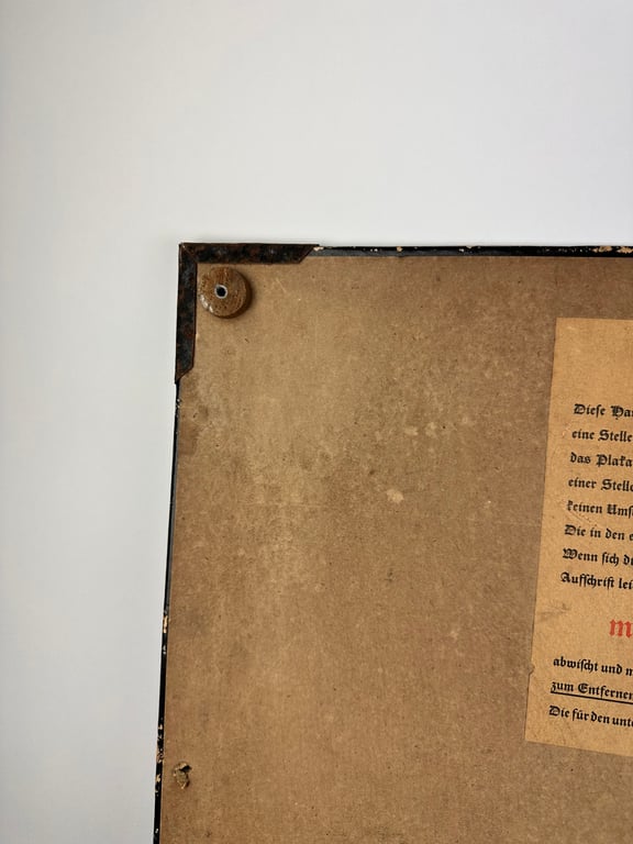 Rare Cardboard NSDAP sign  "Hier spricht die NSDAP"