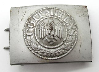 RARE Wehrmacht (Heer) steel belt buckle by Dr....