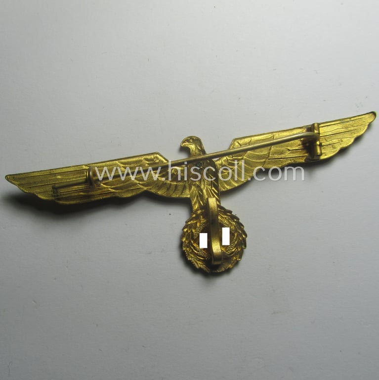 WH (Kriegsmarine) bright-golden-toned breast-eagle as intended for usage onto the white-coloured, naval-type summer tunics ('Brustadler für Sommerrock der Kriegsmarine')