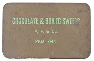British WW2 Tin can of Chocolade & Boiled...