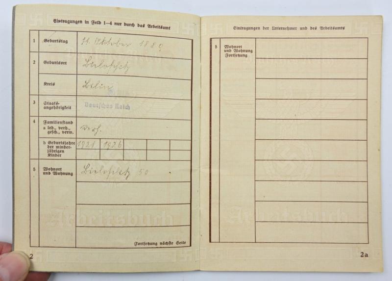 German Third Reich Workerspass