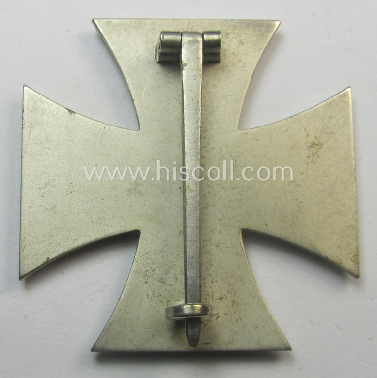 'Eisernes Kreuz 1. Klasse' (ie. Iron Cross 1st class) being an early-pattern (and non-maker-marked) example by the maker: 'Wilh. Deumer' and that comes as issued and/or recently found