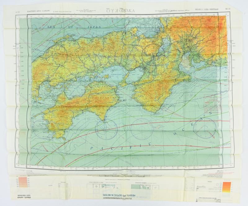 USAAF WW2 Escape Map 'Tokyo/Osaka'