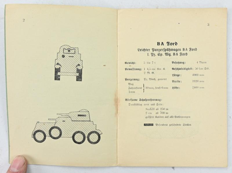 German Panzer Identification Booklet USSR