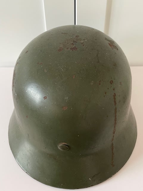 WWII GERMAN M35 DOUBLE DECAL COMBAT STEEL HELMET