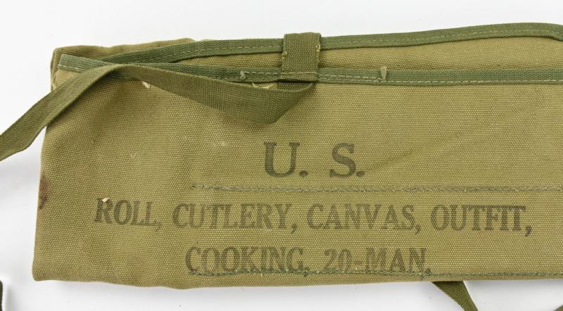 US WW2 Cutlery Roll Cooking 20 Man