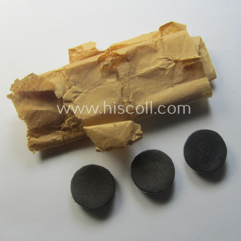 'Virtually mint- ie. unissued' and neatly hand-embroidered, WH (Heeres o. Luftwaffe) officers'-pattern side-cap-cocarde (ie. 'Mützenkokarde für Offiziers-Schiffchen')