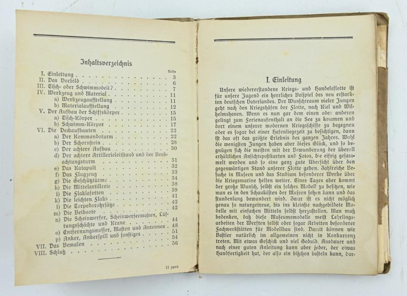German Third Reich Era Booklet 'Panzerschiff Deutschland'