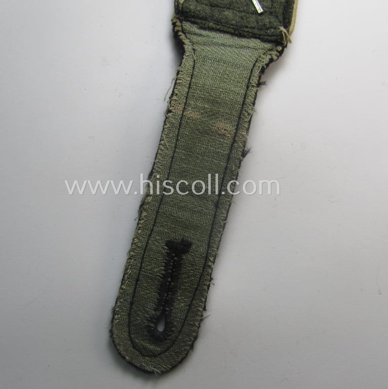 Single, Waffen-SS NCO-type shoulderstrap: 'SS-Hauptscharführer' who served within the: 'SS-Infanterie-Trpn.'