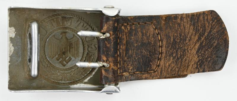 German WH Heer Beltbuckle with Tab 'Gebr. Gloerfeld 1938'