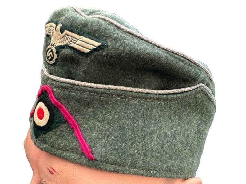 Wehrmacht Nebelwerfer Truppen (Smoke Troops) Officers Overseas Cap...Mint!