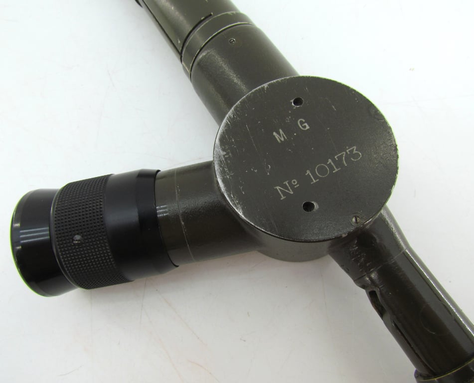 Rare original French Camouflaged Trench Periscope with Leather Carrying Case