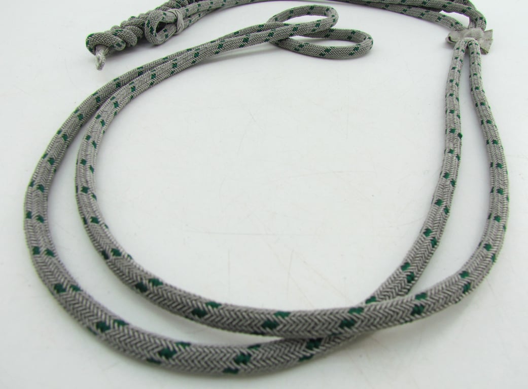 German Forestry (Forstdienst) Silver & Green Parade Lanyard – Fangschnur