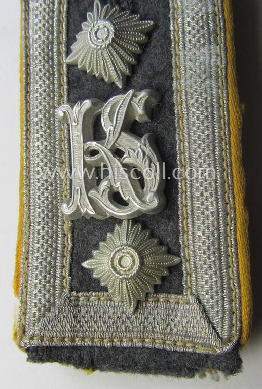 Single, WH (Luftwaffe) NCO-type shoulderstrap: 'Oberfeldwebel der Flg. o. FJ-Truppen u. Mitglied einer LW-Kriegsschule'