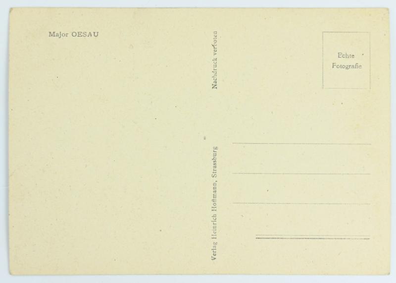 German Knight's Cross recipient Postcard 'Major Oesau'