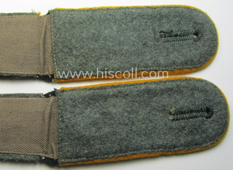 Pair of WH (Heeres) early-war-period- (ie. 'M36'- ie. 'M40'-pattern) neatly 'cyphered', EM-type shoulderstraps as was intended for a: 'Soldat des Kavallerie- o. Reiter-Rgts. 15'