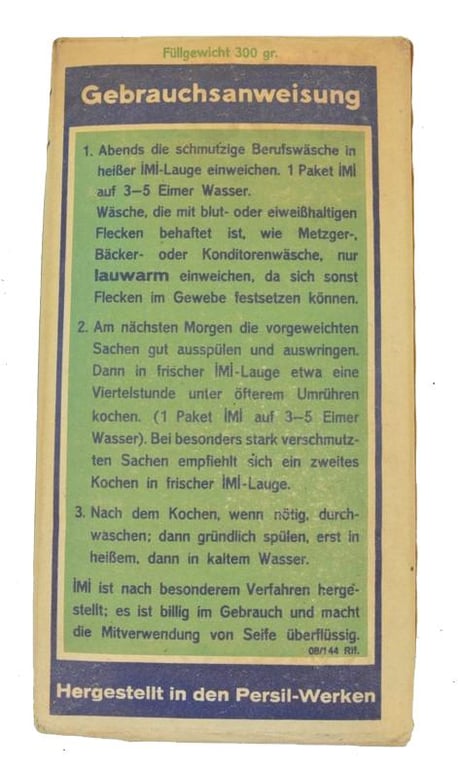 German Third Reich Era Laundry detergent