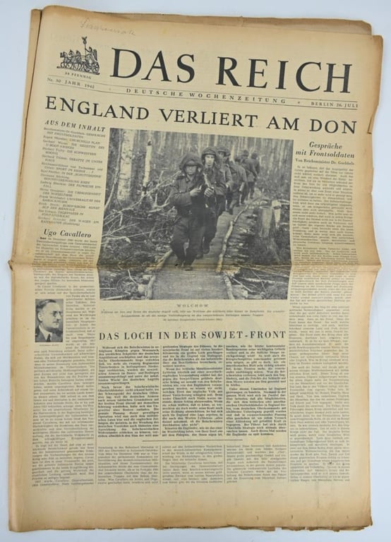 German Newspaper “Das Reich” July 1942