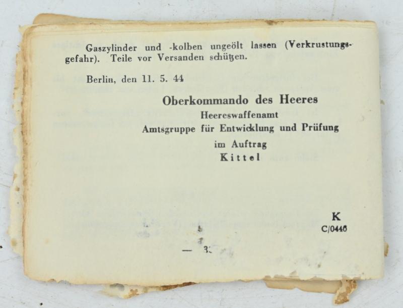 German WH K43 Instruction Manual