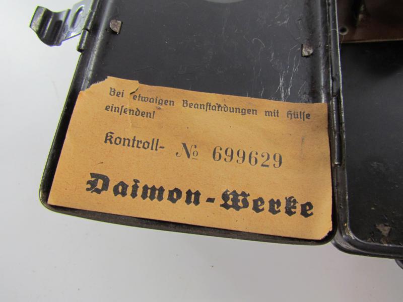 Wehrmacht Daimon Telko Trio Flashlight with Factory Label