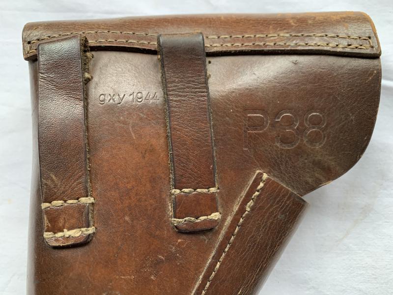 Chocolate Brown P38 Leather Holster -1944-