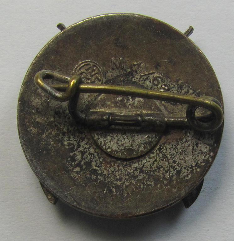 Nicely preserved - and hardly used nor worn! - HJ ('Hitlerjugend') so-called: 'HJ-Schiessauszeichnung' (or: HJ shooting- ie. marksmans'-badge) being a nicely maker- (ie. 'RzM - M1/63'-) marked example