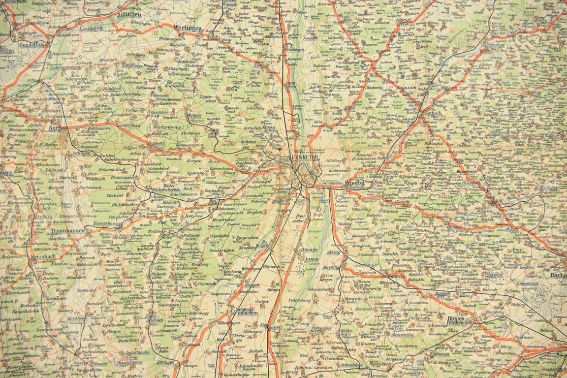 German Third Reich Era Roadmap Augsburg