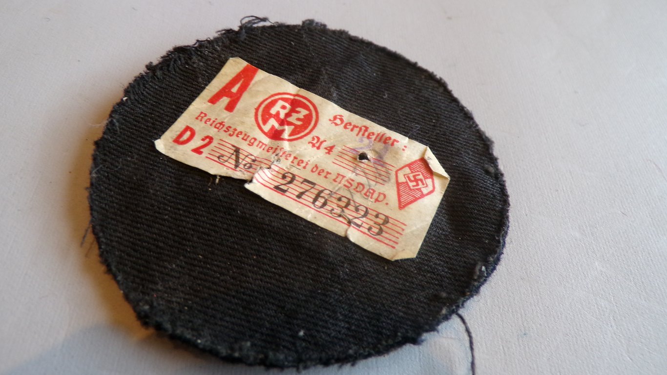HJ Kameradschaftsführer Sleeve Rank Chevron with RZM Tag
