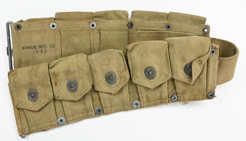 US WW2 M1 Garand Ammo Belt 1943