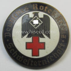 DRK nurses'-badge entitled: 'Schwesternschaft', being a medium-sized version...