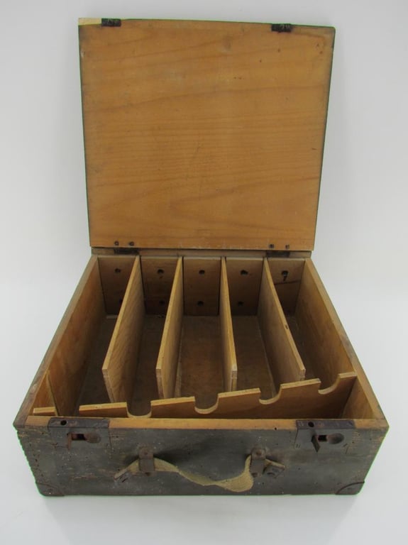 Transport Box Wehrmacht "Stock and Accessories for Gas Indicators"