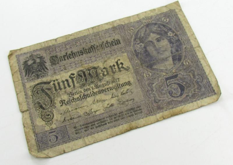 Deutsches Reich, 5 mark 1917