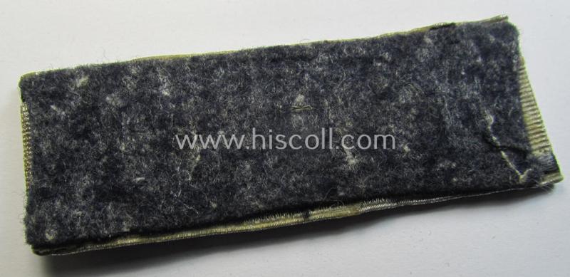 Superb, 'Sonderabzeichen für das Niederkämpfen von Panzerkampfwagen usw. durch Einzelkämpfer in Silber' (ie. tank-destruction badge ie. TDB in silver) that comes in an overall very nice- (albeit clearly worn and/or tunic-removed-), condition