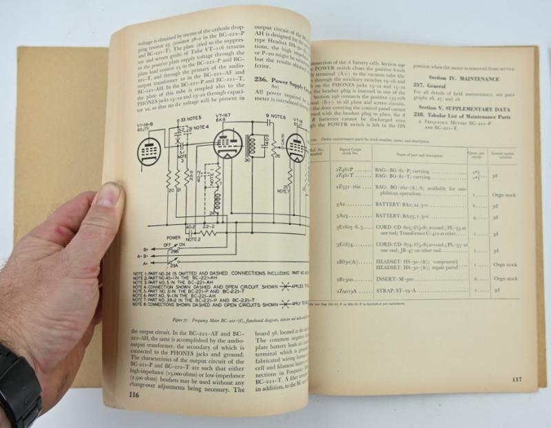 US WW2 TM11-300 Frequency Meter Set Manual