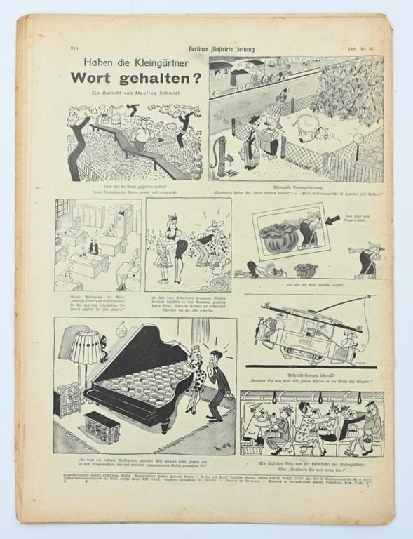 German Berliner Illustrierte Zeitung Newspaper 1940