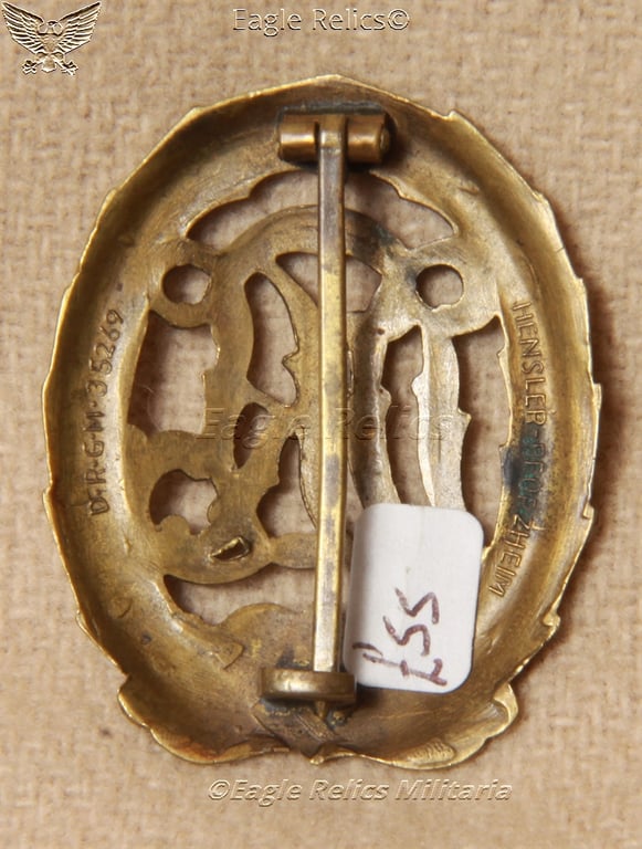 DRL ‘Reichssportabzeichen’ Bronze Sports Badge.
