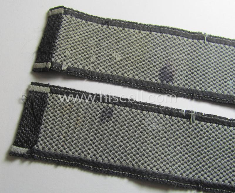Stunning - and I deem just minimally used- and/or worn! - Waffen-SS 1943/44-pattern cuff-title (ie. 'Ärmelstreifen') as executed in 'BeVo'-weave-pattern as was intended for a member who served within the: SS-Panzergrenadier-Regiment 'Theodor Eic...