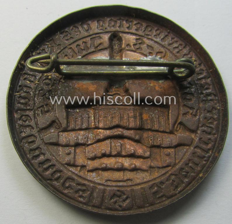 D.R.K.B. (or: 'Deutscher Reichskriegerbund' aka 'Kyffhäuserbund') day-badge (ie. 'tinnie'): '5. Deutscher Reichskriegertag des Kyffhäuserbundes - Kassel - 6.- 8. Juni 1937'