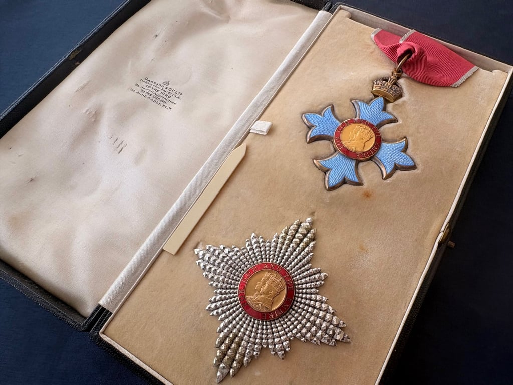 K.B.E NAMED CASED MEDAL SET KNIGHT COMMANDER OF THE ORDER OF THE BRITISH EMPIRE.