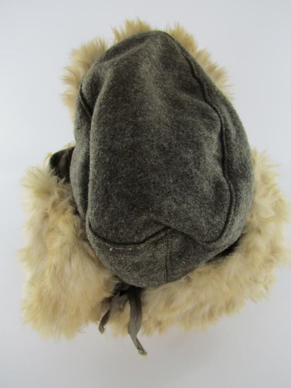 Wehrmacht ( Rabbit Fur )Winter Pelzmütze...Marked