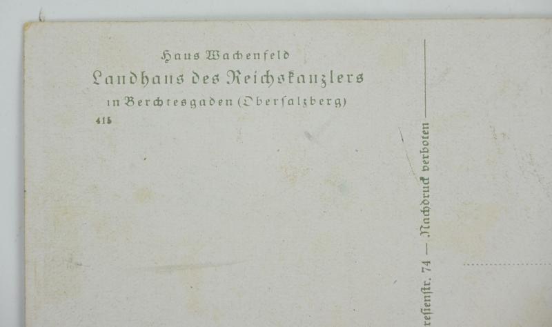 German Third Reich Era Postcard 'Der Berghof'