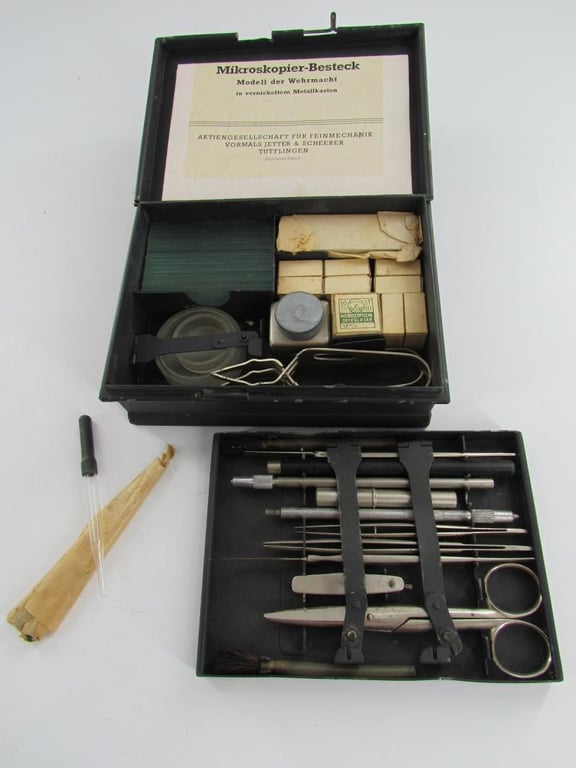 Wehrmacht Microscope cutlery(Mikroskopier Besteck)...Complete and Rare