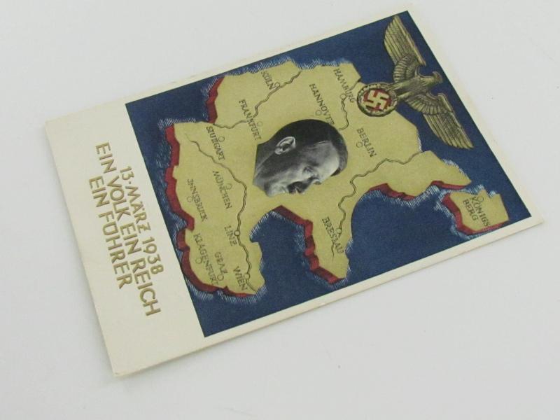 Postcard : 13 März 1938 - Anschluss Austria'