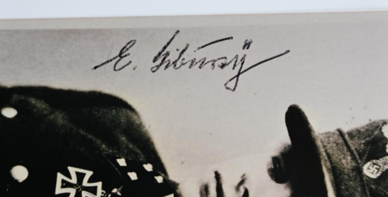 Signature of Volkssturm KC-Recipient 'Ernst Tiburzy'