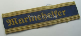 Truly worn- and/or tunic-removed NCO-pattern, WH (Kriegsmarine) cuff-title...